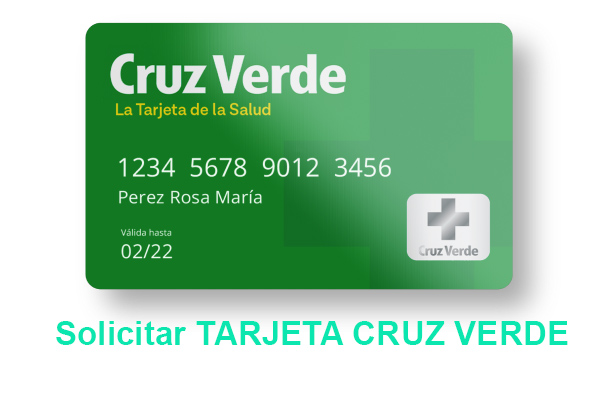Solicitar TARJETA CRUZ VERDE